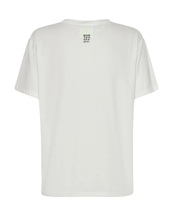 Women One Teaspoon Tees and Tanks ONE TEASPOON LOGO CREW NECK TEE WHITE Women One Teaspoon Tees and Tanks ONE TEASPOON LOGO CREW NECK TEE WHITE