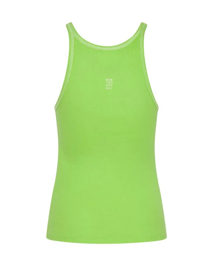Women One Teaspoon Tees and Tanks ONE TEASPOON LOGO RIB SINGLET Women One Teaspoon Tees and Tanks ONE TEASPOON LOGO RIB SINGLET