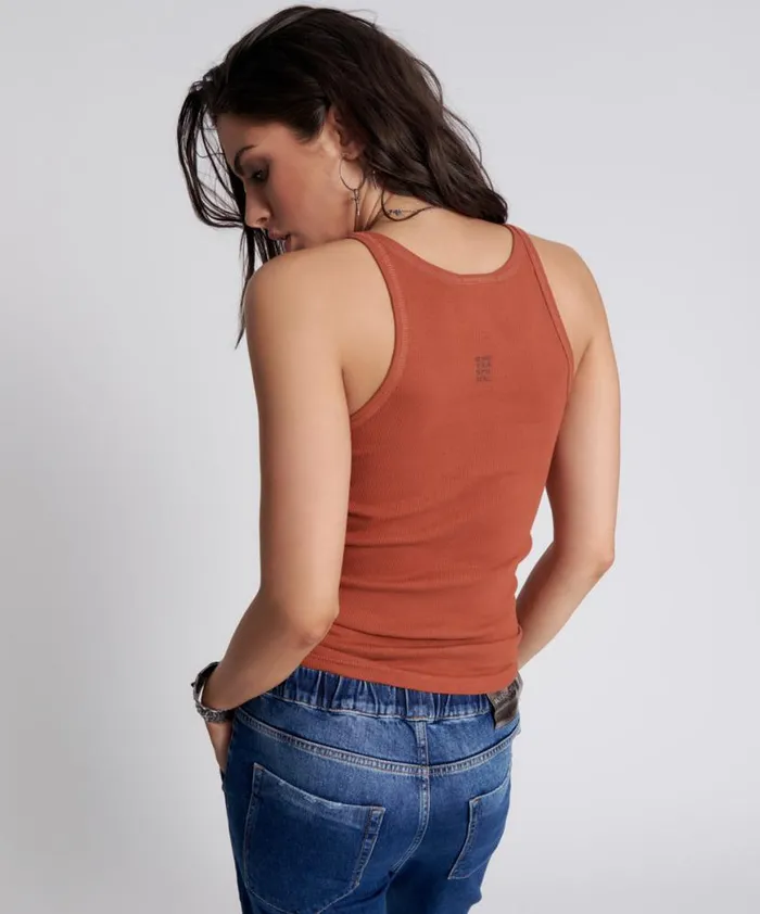 Women One Teaspoon Tees and Tanks ONE TEASPOON LOGO SINGLET Women One Teaspoon Tees and Tanks ONE TEASPOON LOGO SINGLET
