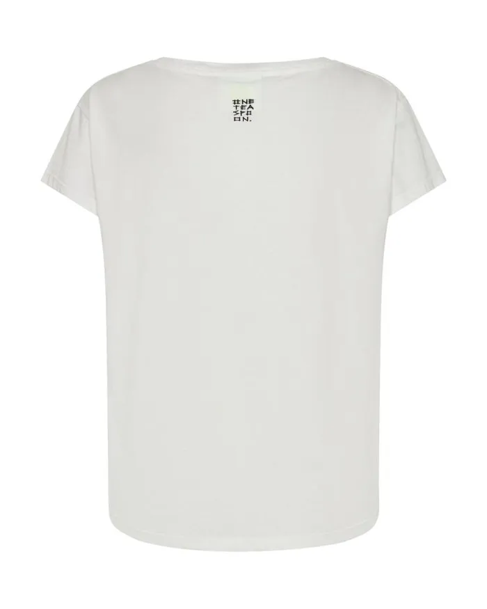 Women One Teaspoon Tees and Tanks ONE TEASPOON ORGANIC SCOOP NECK BASIC TEE WHITE Women One Teaspoon Tees and Tanks ONE TEASPOON ORGANIC SCOOP NECK BASIC TEE WHITE