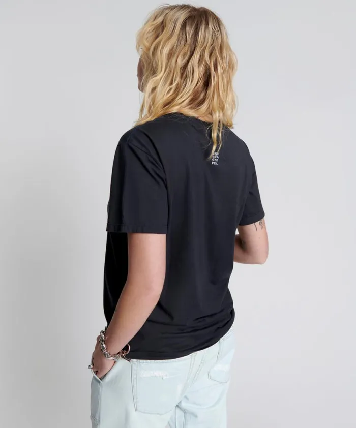 Women One Teaspoon Tees and Tanks ONE TEASPOON POSTER PRINT CREW TEE Women One Teaspoon Tees and Tanks ONE TEASPOON POSTER PRINT CREW TEE