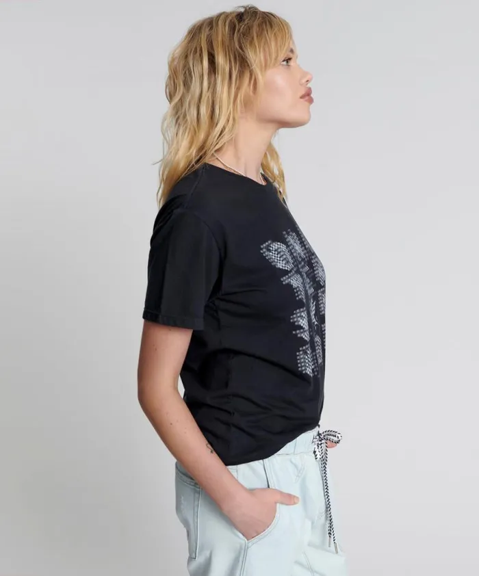 Women One Teaspoon Tees and Tanks ONE TEASPOON POSTER PRINT CREW TEE Women One Teaspoon Tees and Tanks ONE TEASPOON POSTER PRINT CREW TEE