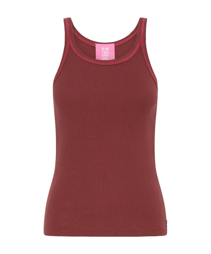 Women One Teaspoon Tees and Tanks ONE TEASPOON RIB SINGLET RED Women One Teaspoon Tees and Tanks ONE TEASPOON RIB SINGLET RED