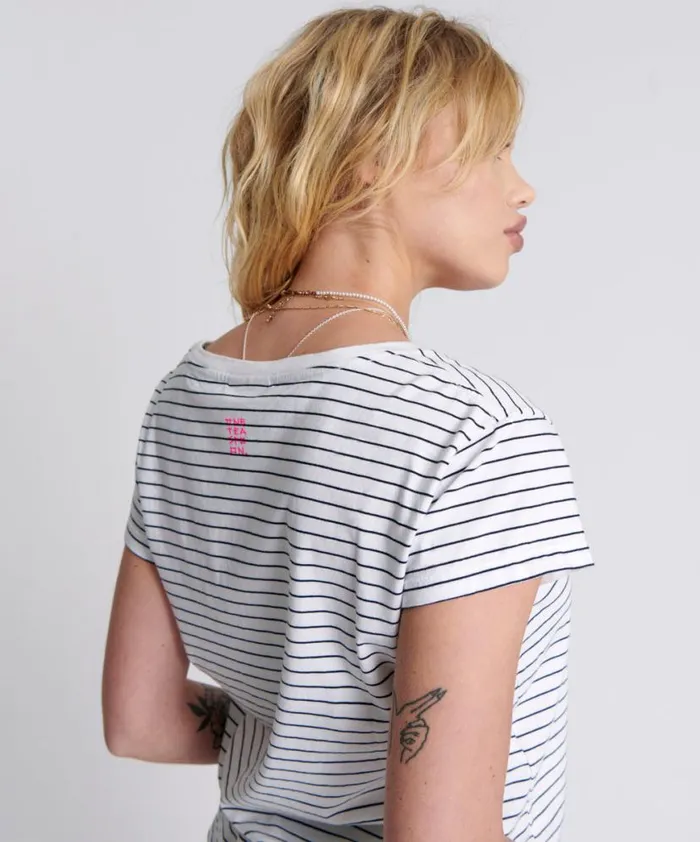 Women One Teaspoon Tees and Tanks ONE TEASPOON SCOOP NECK BASIC TEE MULTI Women One Teaspoon Tees and Tanks ONE TEASPOON SCOOP NECK BASIC TEE MULTI