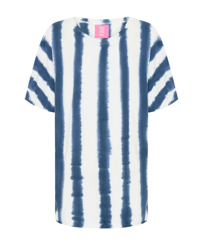 Women One Teaspoon Tees and Tanks ORGANIC HAND PAINTED STRIPE UNISEX TEE Women One Teaspoon Tees and Tanks ORGANIC HAND PAINTED STRIPE UNISEX TEE