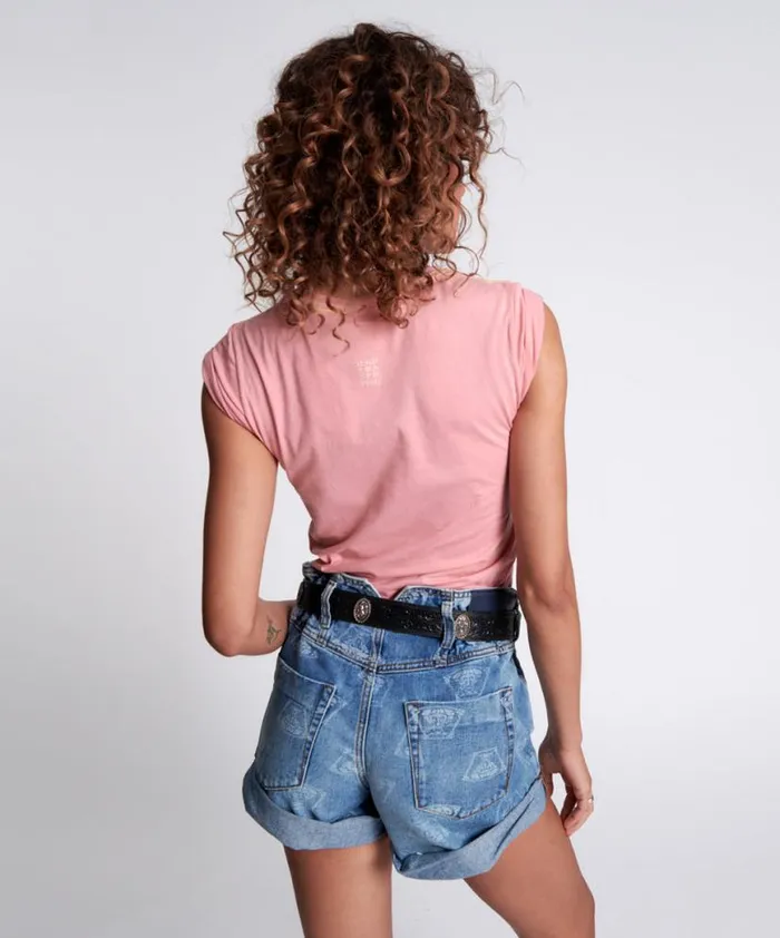 Women One Teaspoon Tees and Tanks ORGANIC LOGO FITTED TEE Women One Teaspoon Tees and Tanks ORGANIC LOGO FITTED TEE