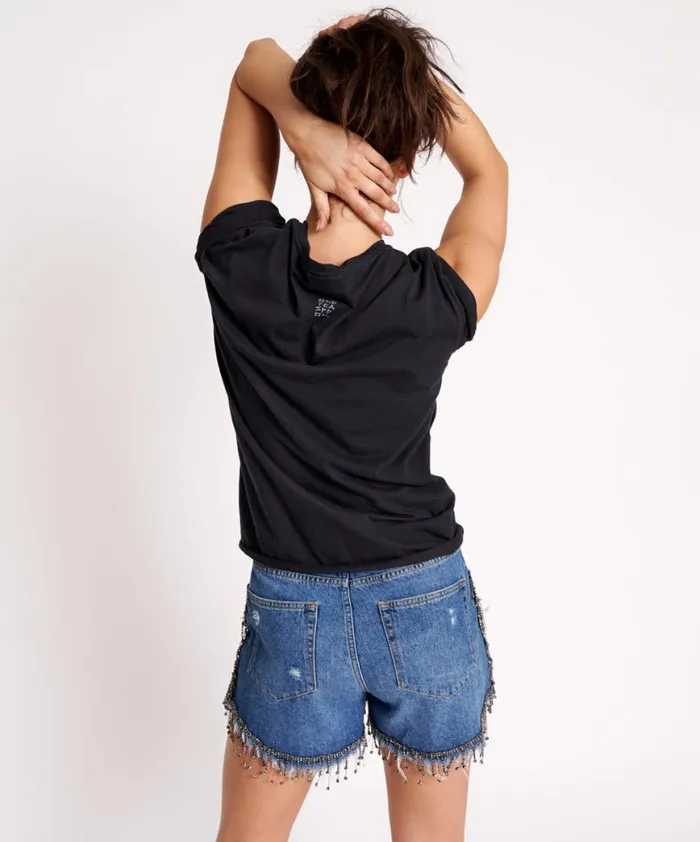 Women One Teaspoon Tees and Tanks ORGANIC LOVE CREW NECK TEE Women One Teaspoon Tees and Tanks ORGANIC LOVE CREW NECK TEE