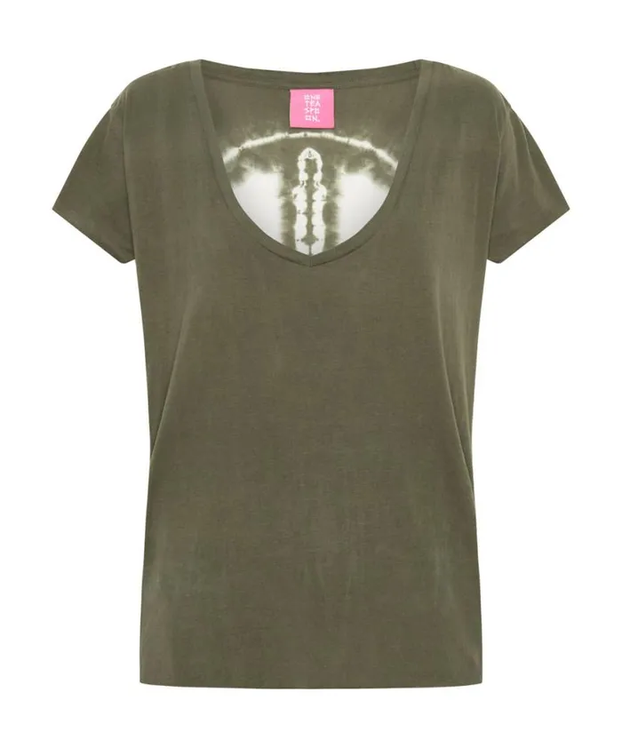 Women One Teaspoon Tees and Tanks ORGANIC PEACE SCOOP NECK TEE Women One Teaspoon Tees and Tanks ORGANIC PEACE SCOOP NECK TEE