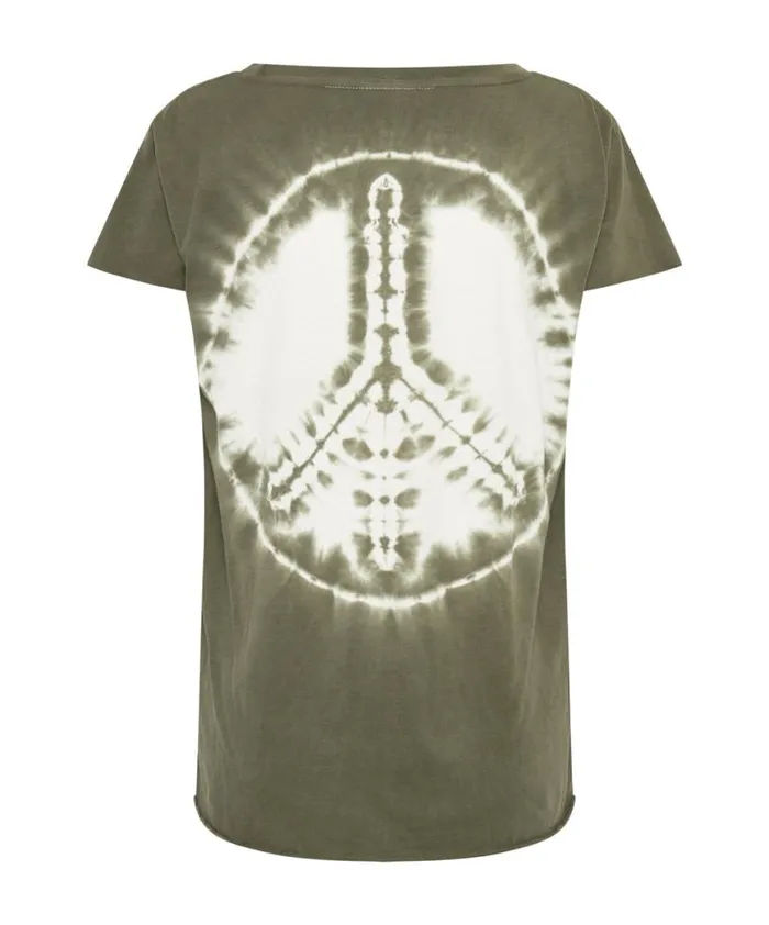 Women One Teaspoon Tees and Tanks ORGANIC PEACE SCOOP NECK TEE Women One Teaspoon Tees and Tanks ORGANIC PEACE SCOOP NECK TEE