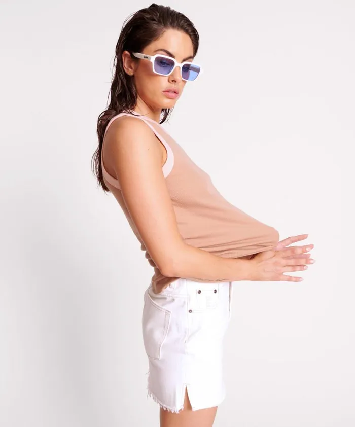 Women One Teaspoon Tees and Tanks OTS 2 TONE EQUIPMENT TANK Women One Teaspoon Tees and Tanks OTS 2 TONE EQUIPMENT TANK