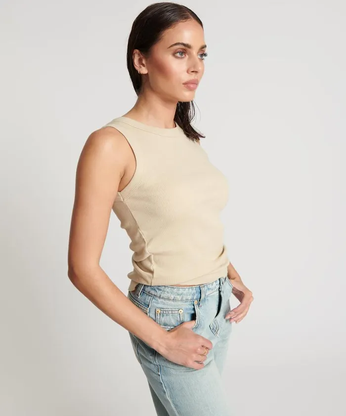 Women One Teaspoon Tees and Tanks OTS EQUIPMENT TANK WHITE Women One Teaspoon Tees and Tanks OTS EQUIPMENT TANK WHITE
