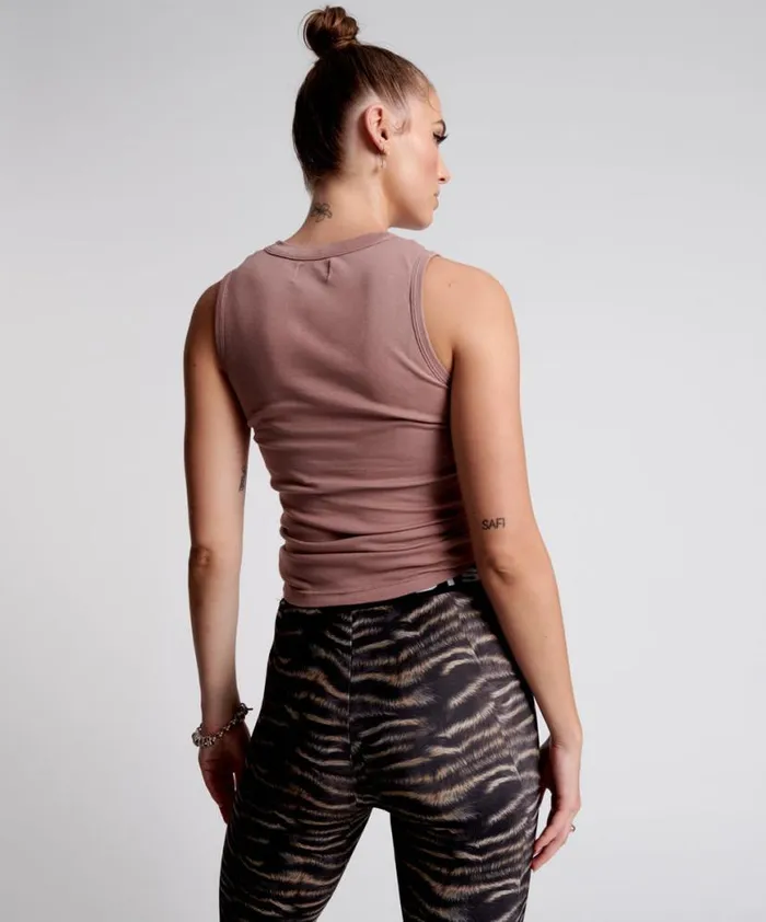 Women One Teaspoon Tees and Tanks OTS LILAC EQUIPMENT TANK Women One Teaspoon Tees and Tanks OTS LILAC EQUIPMENT TANK