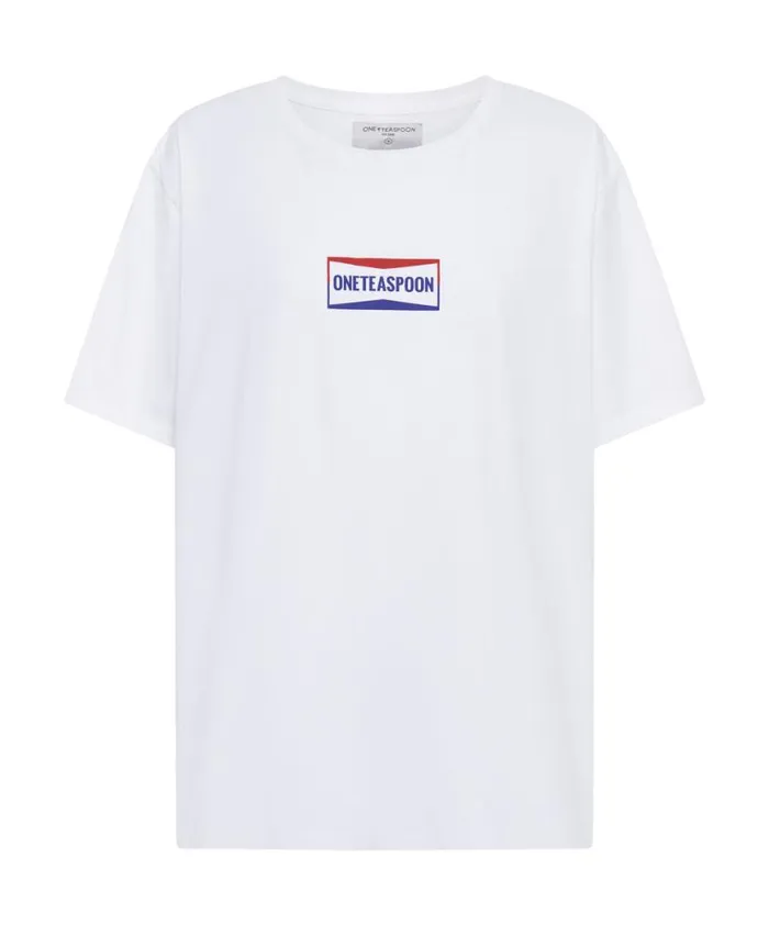 Women One Teaspoon Tees and Tanks OVERSIZED RETRO LOGO CREW TEE Women One Teaspoon Tees and Tanks OVERSIZED RETRO LOGO CREW TEE