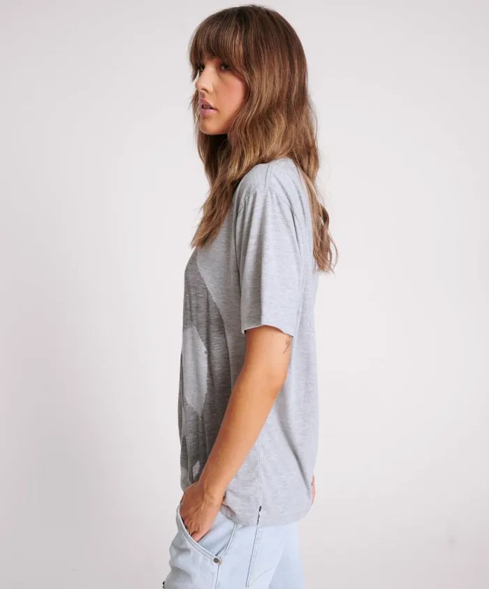 Women One Teaspoon Tees and Tanks PEACE BURNOUT BASKETBALL TEE Women One Teaspoon Tees and Tanks PEACE BURNOUT BASKETBALL TEE