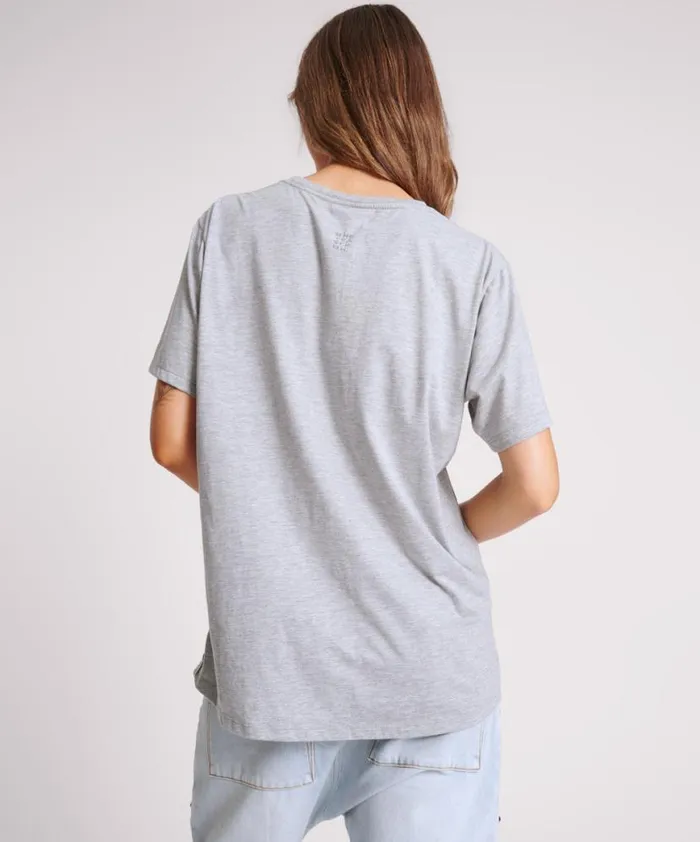 Women One Teaspoon Tees and Tanks PEACE BURNOUT BASKETBALL TEE Women One Teaspoon Tees and Tanks PEACE BURNOUT BASKETBALL TEE