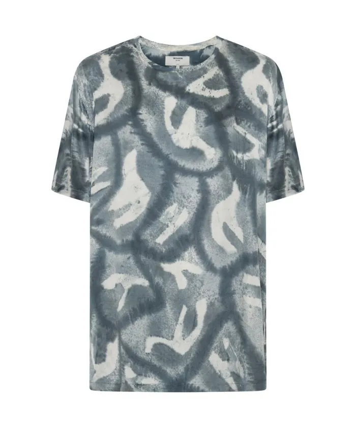 Women One Teaspoon Tees and Tanks REFLECTION HAND PRINTED SATIN TEE Women One Teaspoon Tees and Tanks REFLECTION HAND PRINTED SATIN TEE