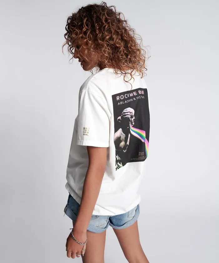 Women One Teaspoon Tees and Tanks ROCK ME BABE SOS UNISEX TEE Women One Teaspoon Tees and Tanks ROCK ME BABE SOS UNISEX TEE