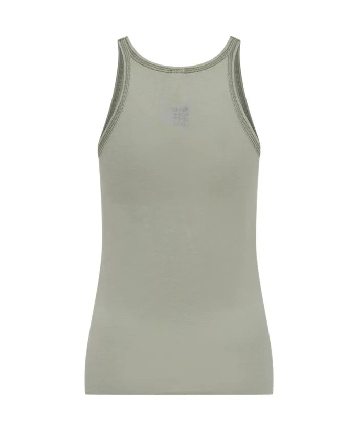 Women One Teaspoon Tees and Tanks SAGE ONE TEASPOON FINE RIB SINGLET Women One Teaspoon Tees and Tanks SAGE ONE TEASPOON FINE RIB SINGLET