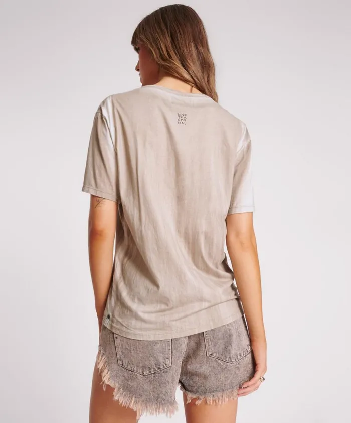 Women One Teaspoon Tees and Tanks SKULL AND BONES BOYFRIEND TEE Women One Teaspoon Tees and Tanks SKULL AND BONES BOYFRIEND TEE