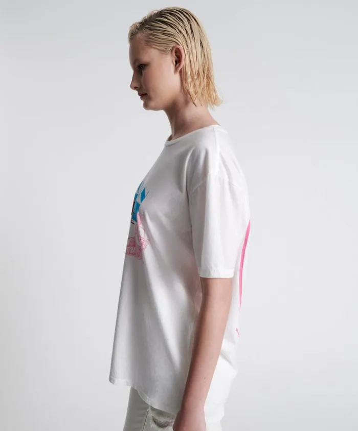 Women One Teaspoon Tees and Tanks UTOPIAN MIAMI STATE ORGANIC UNISEX TEE Women One Teaspoon Tees and Tanks UTOPIAN MIAMI STATE ORGANIC UNISEX TEE