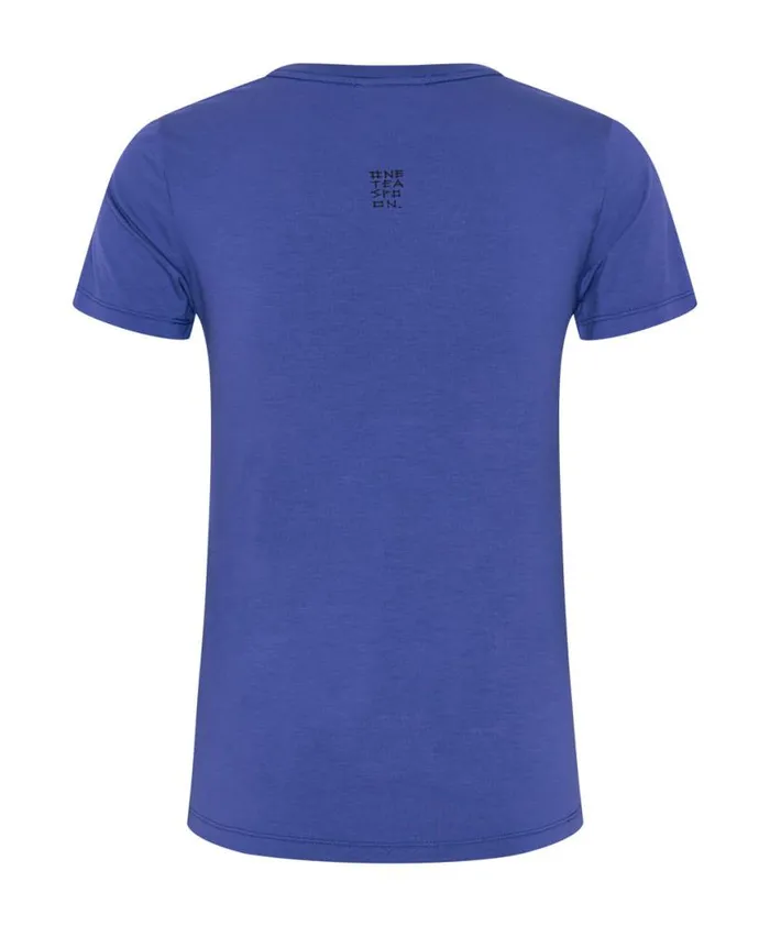 Women One Teaspoon Tees and Tanks VIOLET LOGO FITTED TEE Women One Teaspoon Tees and Tanks VIOLET LOGO FITTED TEE