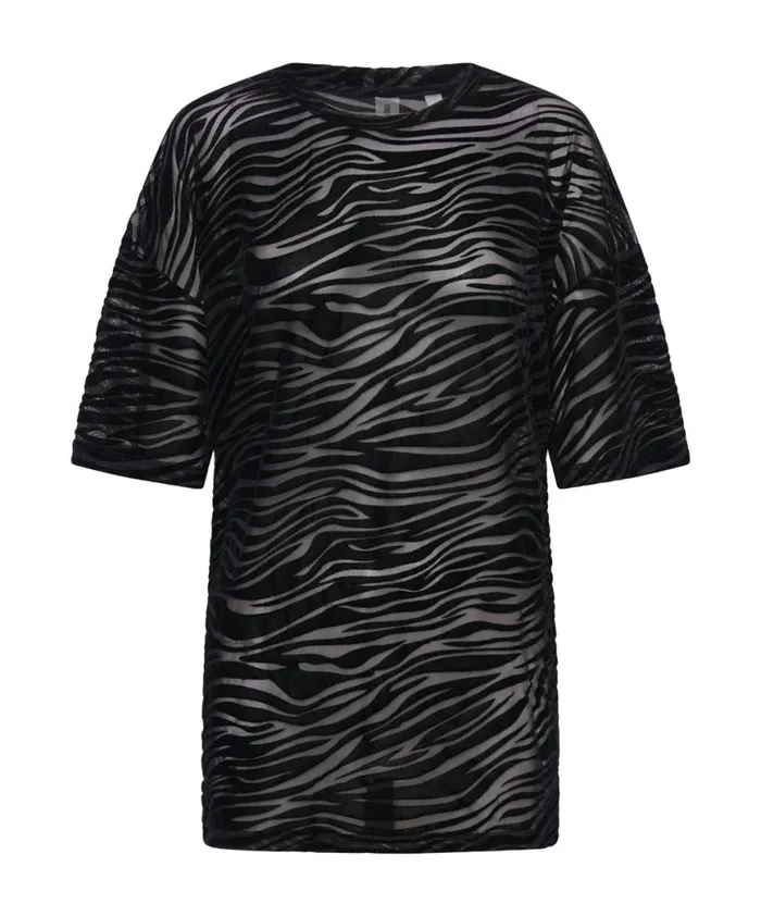 Women One Teaspoon Tees and Tanks VUDU MESH TEE SHIRT Women One Teaspoon Tees and Tanks VUDU MESH TEE SHIRT