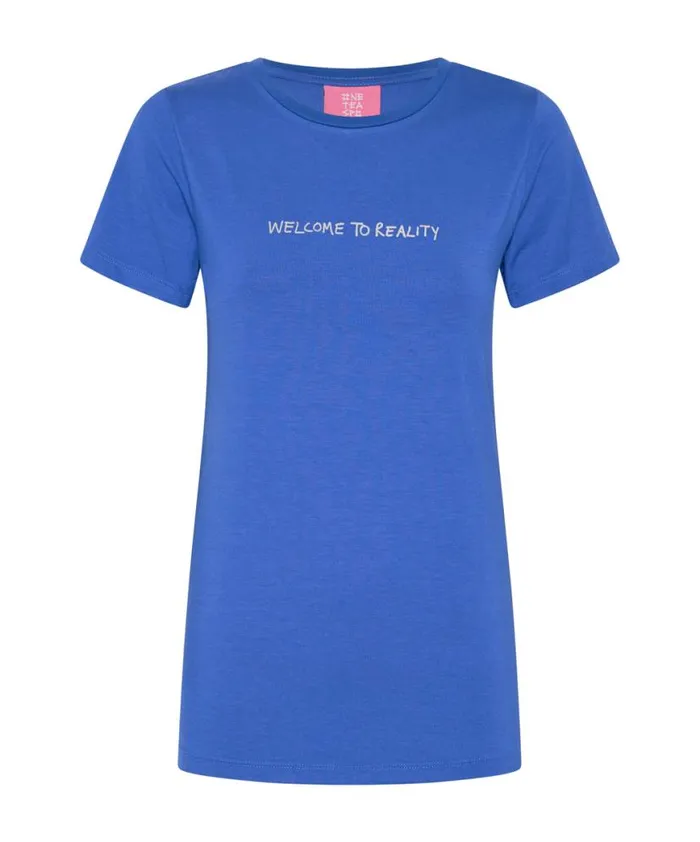 Women One Teaspoon Tees and Tanks WELCOME TO REALITY FITTED TEE Women One Teaspoon Tees and Tanks WELCOME TO REALITY FITTED TEE