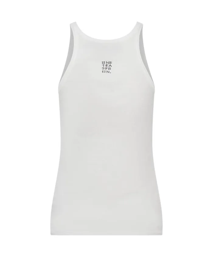 Women One Teaspoon Tees and Tanks WHITE ONE TEASPOON RIB SINGLET Women One Teaspoon Tees and Tanks WHITE ONE TEASPOON RIB SINGLET