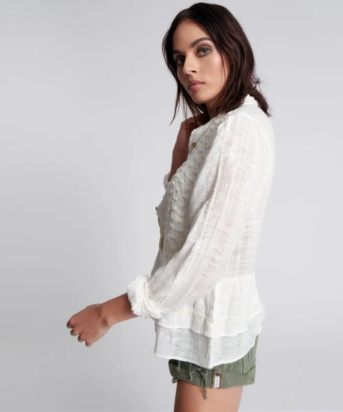 Women One Teaspoon Tops ARTISAN HANDMADE PHOENIX TOP Women One Teaspoon Tops ARTISAN HANDMADE PHOENIX TOP