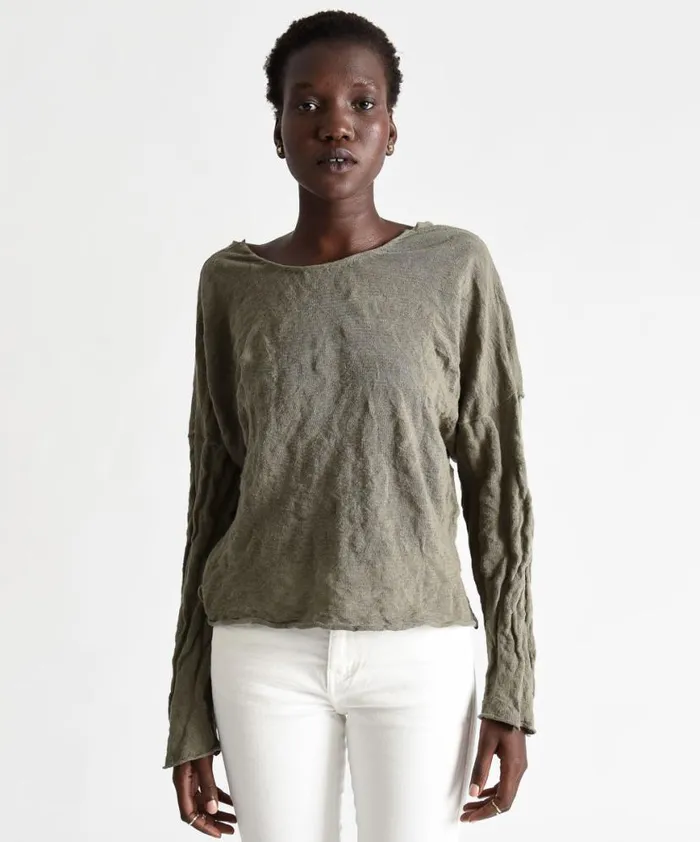 Women One Teaspoon Tops BRIGADE STEEL KNIT TOP