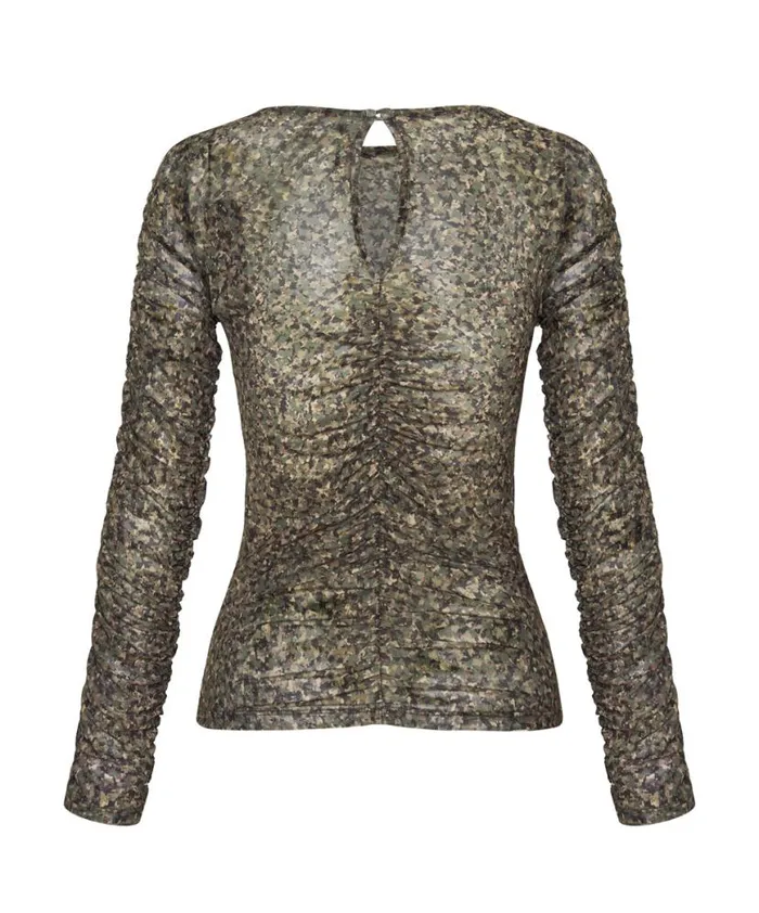 Women One Teaspoon Tops CAMO NIGHT FEVER LONGSLEEVE MESH TOP Women One Teaspoon Tops CAMO NIGHT FEVER LONGSLEEVE MESH TOP