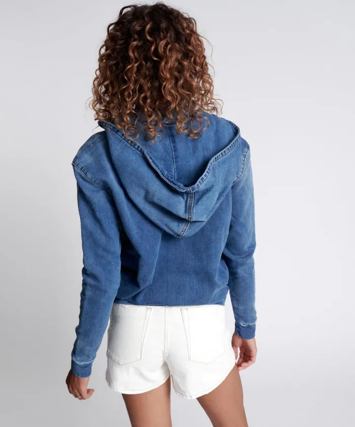 Women One Teaspoon Tops CAPTAIN HOODIE