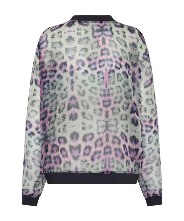 Women One Teaspoon Tops COLLISION CHIFFON LONGSLEEVE TOP Women One Teaspoon Tops COLLISION CHIFFON LONGSLEEVE TOP