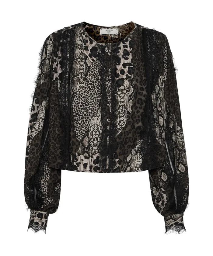 Women One Teaspoon Tops CROPPED ETERNAL SPIRIT SHIRT Women One Teaspoon Tops CROPPED ETERNAL SPIRIT SHIRT