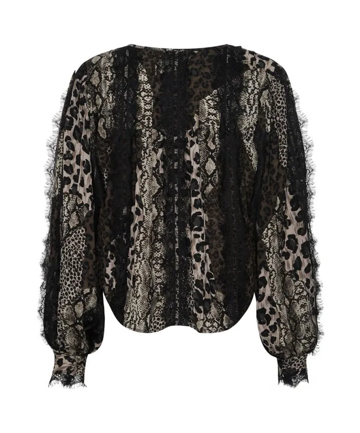 Women One Teaspoon Tops CROPPED ETERNAL SPIRIT SHIRT Women One Teaspoon Tops CROPPED ETERNAL SPIRIT SHIRT