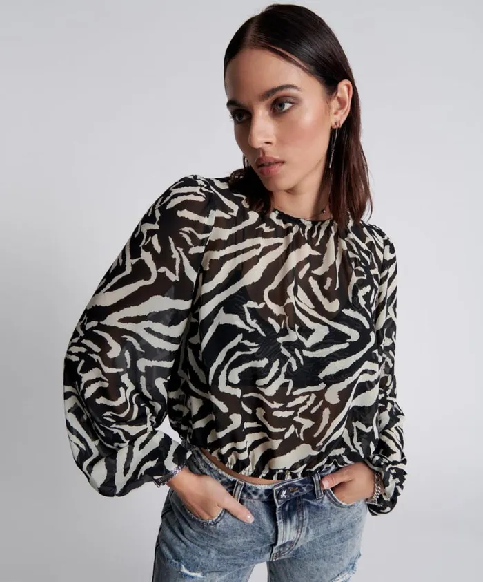 Women One Teaspoon Tops DIFFERENT DIMENSION BUBBLE TOP