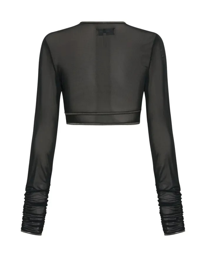 Women One Teaspoon Tops DOMINATOR MESH LONGSLEEVE TOP Women One Teaspoon Tops DOMINATOR MESH LONGSLEEVE TOP