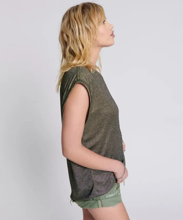 Women One Teaspoon Tops GILDED OVERSIZED TOP Women One Teaspoon Tops GILDED OVERSIZED TOP
