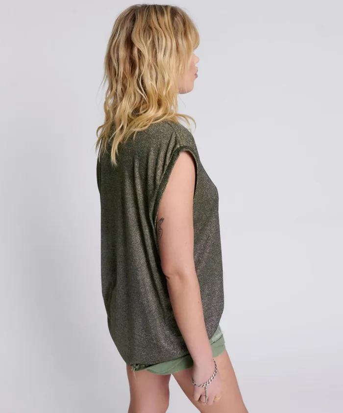 Women One Teaspoon Tops GILDED OVERSIZED TOP Women One Teaspoon Tops GILDED OVERSIZED TOP