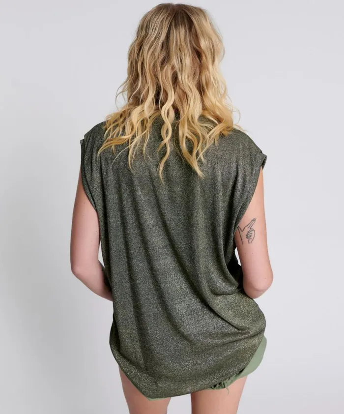 Women One Teaspoon Tops GILDED OVERSIZED TOP Women One Teaspoon Tops GILDED OVERSIZED TOP
