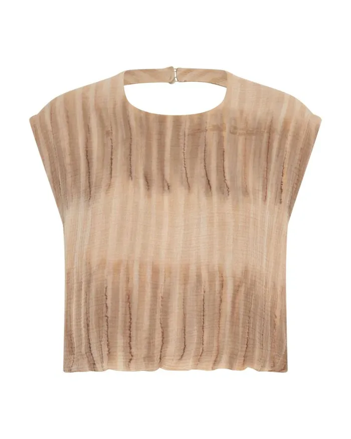 Women One Teaspoon Tops HAND DYED BACKLESS BUBBLE TOP Women One Teaspoon Tops HAND DYED BACKLESS BUBBLE TOP