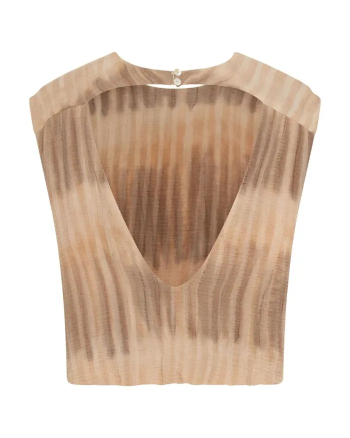 Women One Teaspoon Tops HAND DYED BACKLESS BUBBLE TOP Women One Teaspoon Tops HAND DYED BACKLESS BUBBLE TOP
