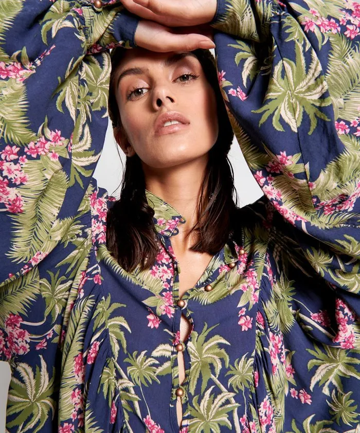 Women One Teaspoon Tops HAWAIIAN LITTLE LIES TOP Women One Teaspoon Tops HAWAIIAN LITTLE LIES TOP