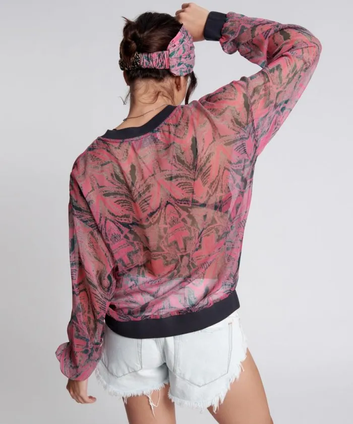 Women One Teaspoon Tops KALEIDOSCOPE CREW LONG SLEEVE TOP Women One Teaspoon Tops KALEIDOSCOPE CREW LONG SLEEVE TOP