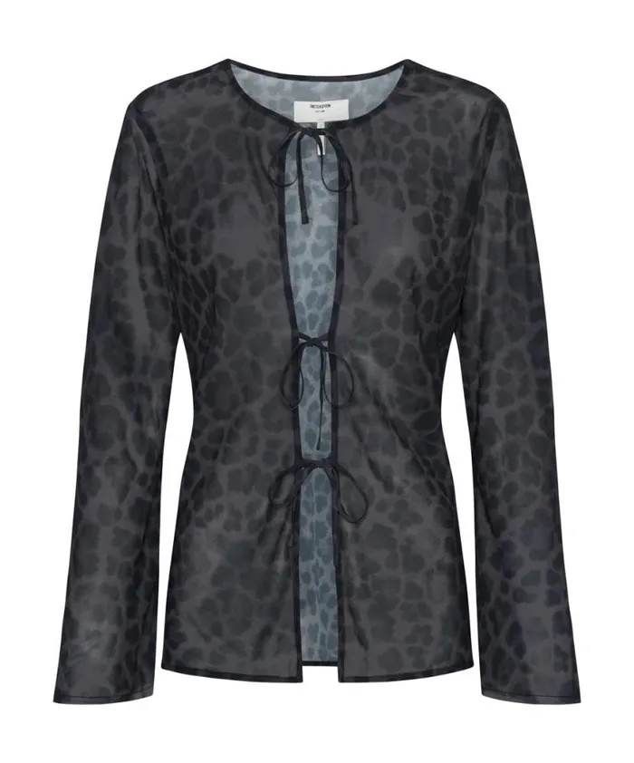 Women One Teaspoon Tops LEOPARD FANTASY CHIFFON LONGSLEEVE TOP Women One Teaspoon Tops LEOPARD FANTASY CHIFFON LONGSLEEVE TOP