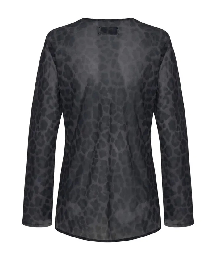 Women One Teaspoon Tops LEOPARD FANTASY CHIFFON LONGSLEEVE TOP Women One Teaspoon Tops LEOPARD FANTASY CHIFFON LONGSLEEVE TOP