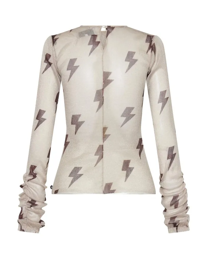 Women One Teaspoon Tops LIGHTNING PARTY LONGSLEEVE TOP Women One Teaspoon Tops LIGHTNING PARTY LONGSLEEVE TOP