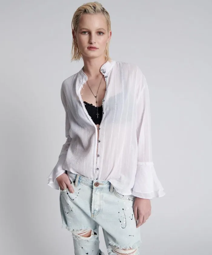 Women One Teaspoon Tops MARRAKESH FANTASIE SHIRT