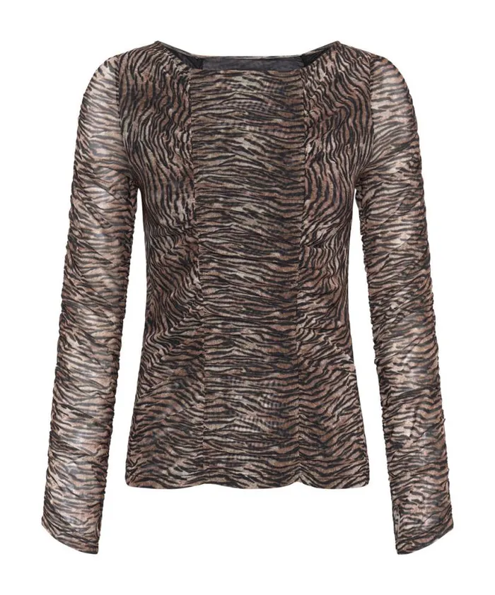 Women One Teaspoon Tops NIGHT FEVER MESH LONGSLEEVE TOP