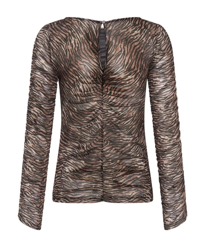Women One Teaspoon Tops NIGHT FEVER MESH LONGSLEEVE TOP
